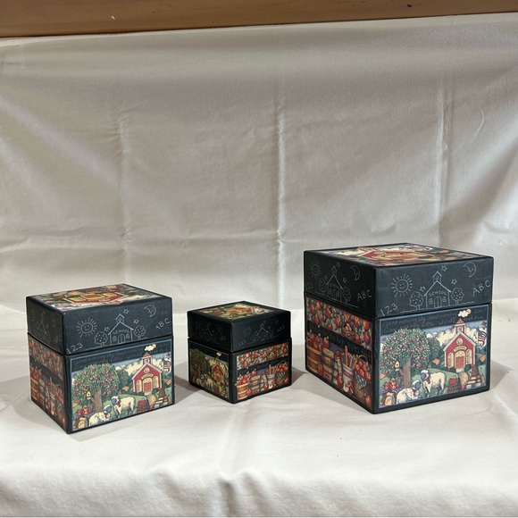 Lang Bob’s Boxes Accents Bobs Boxes School Days 3 Piece Nesting